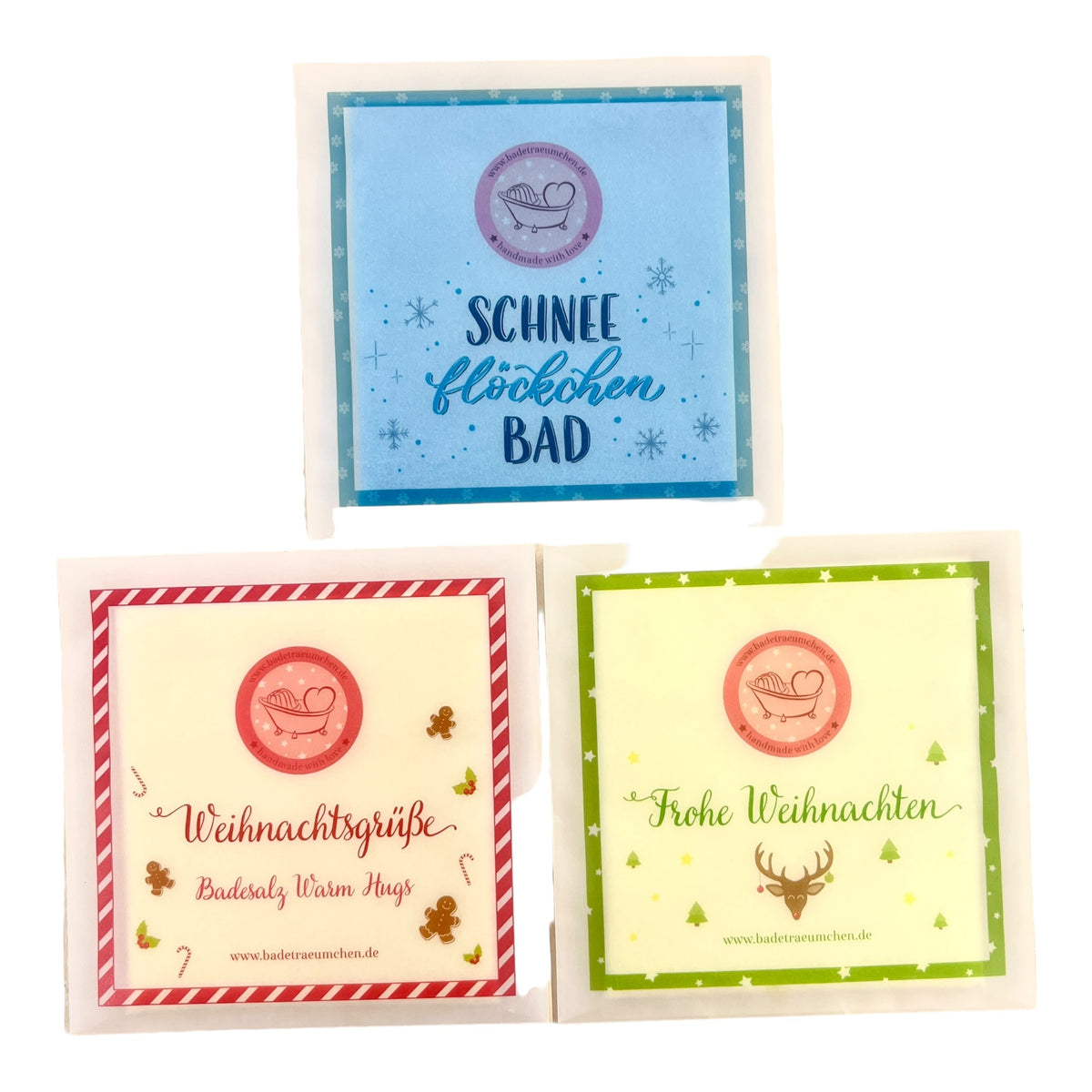 Badeträumchen Weihnachts-Badesalz im Geschenkkuvert