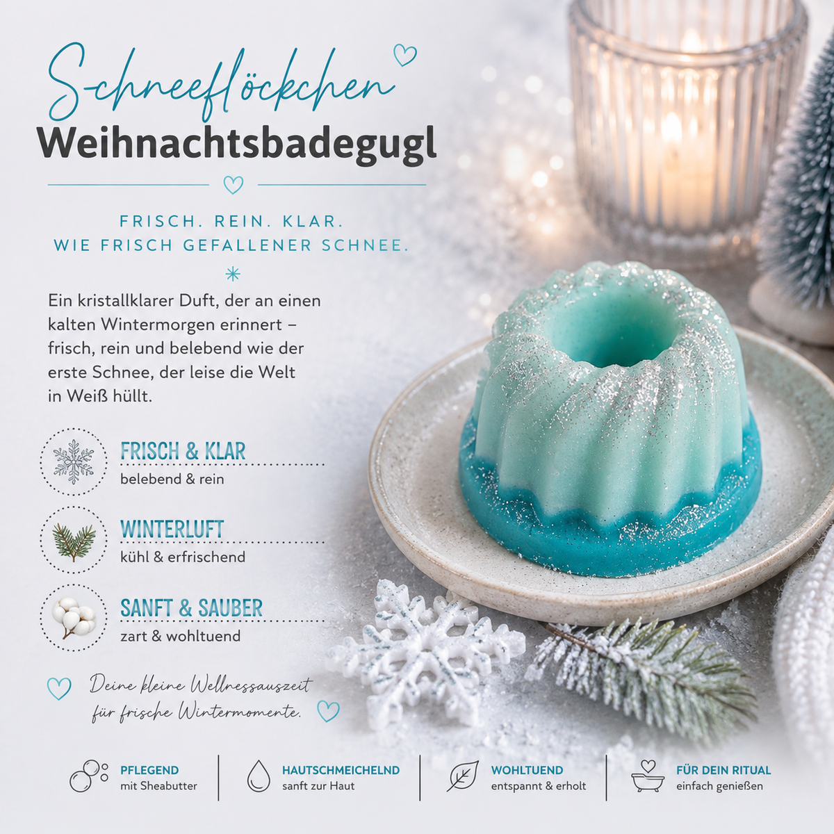 Weihnachts-Badegugl – kleine Weihnachtsfreude für die Badewanne