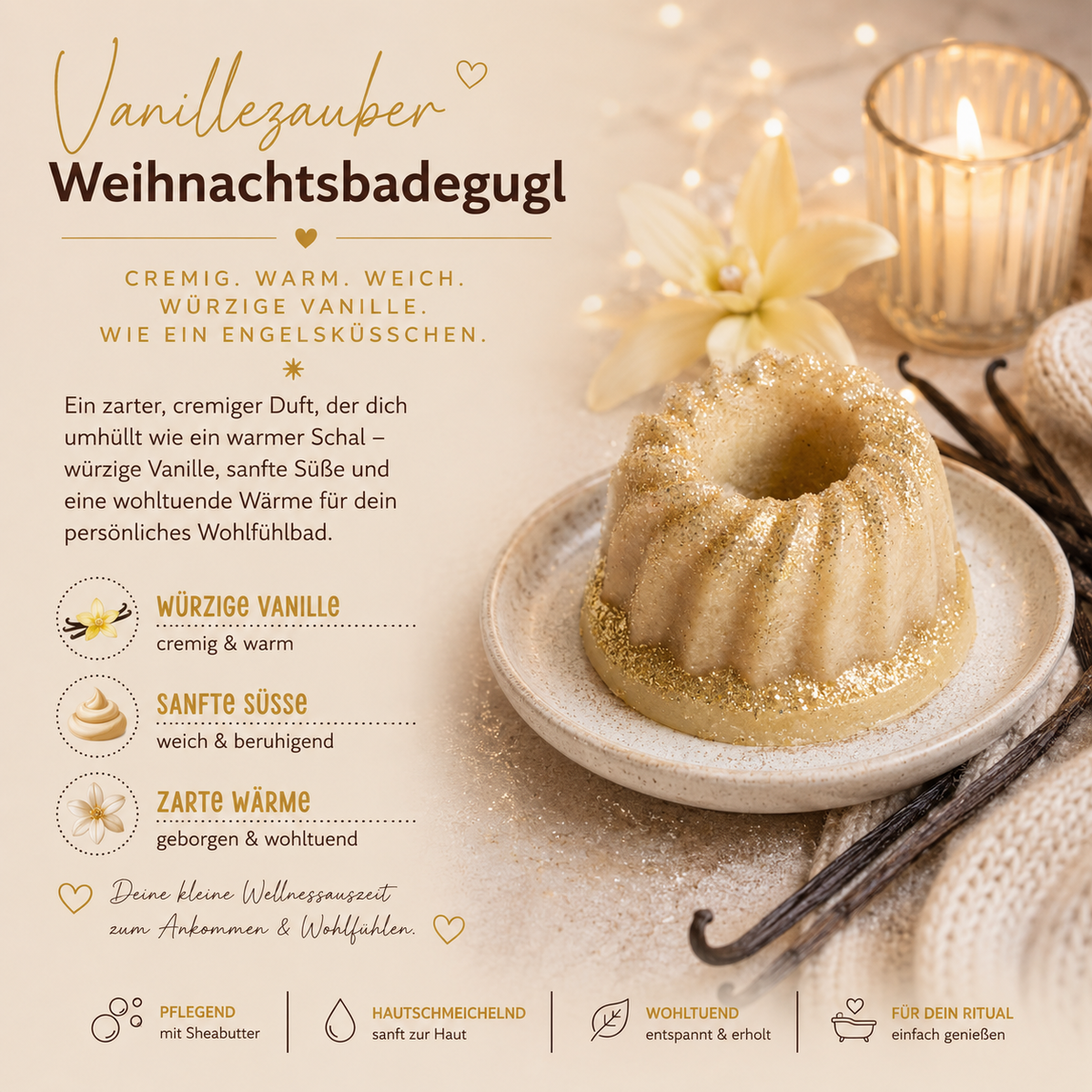 Weihnachts-Badegugl – kleine Weihnachtsfreude für die Badewanne