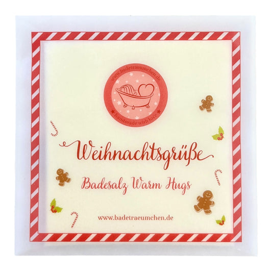 Badeträumchen Weihnachts-Badesalz im Geschenkkuvert