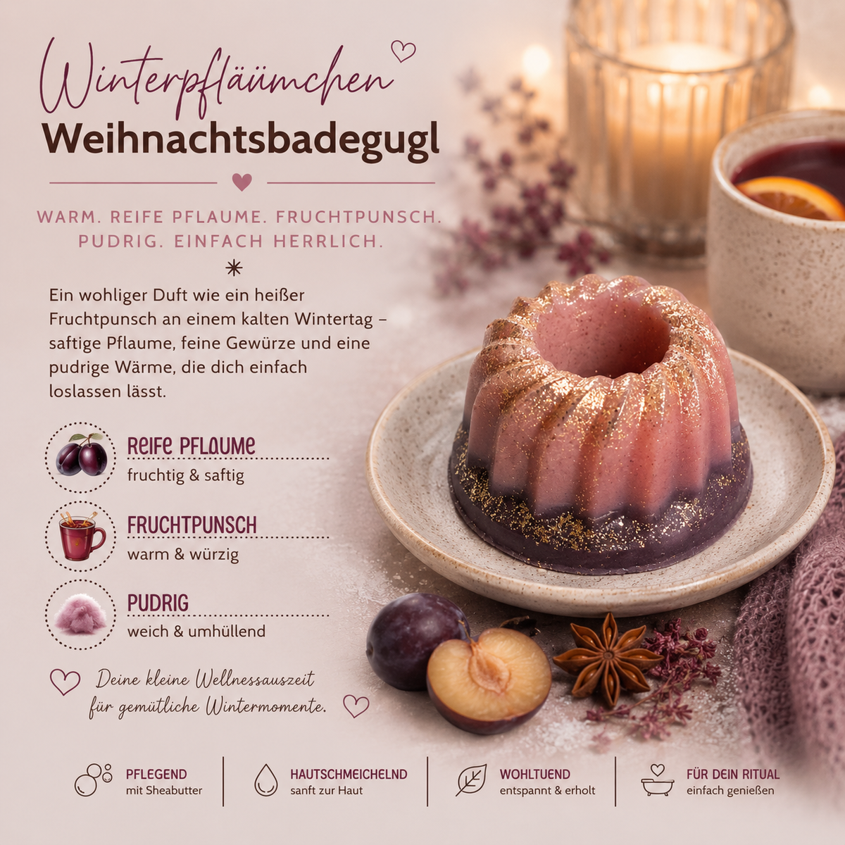Weihnachts-Badegugl – kleine Weihnachtsfreude für die Badewanne