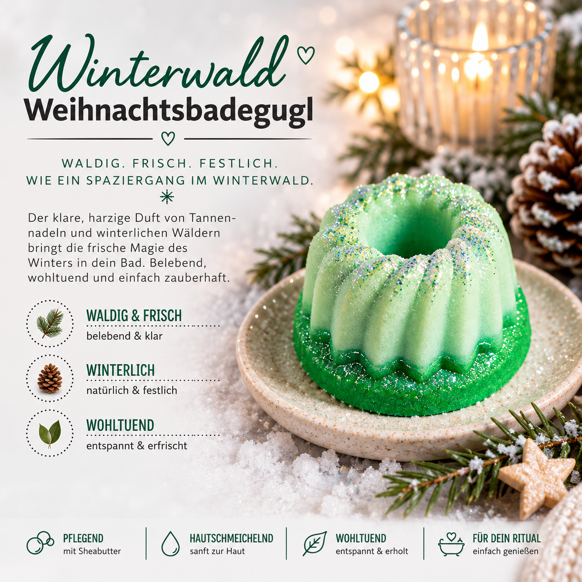 Weihnachts-Badegugl – kleine Weihnachtsfreude für die Badewanne