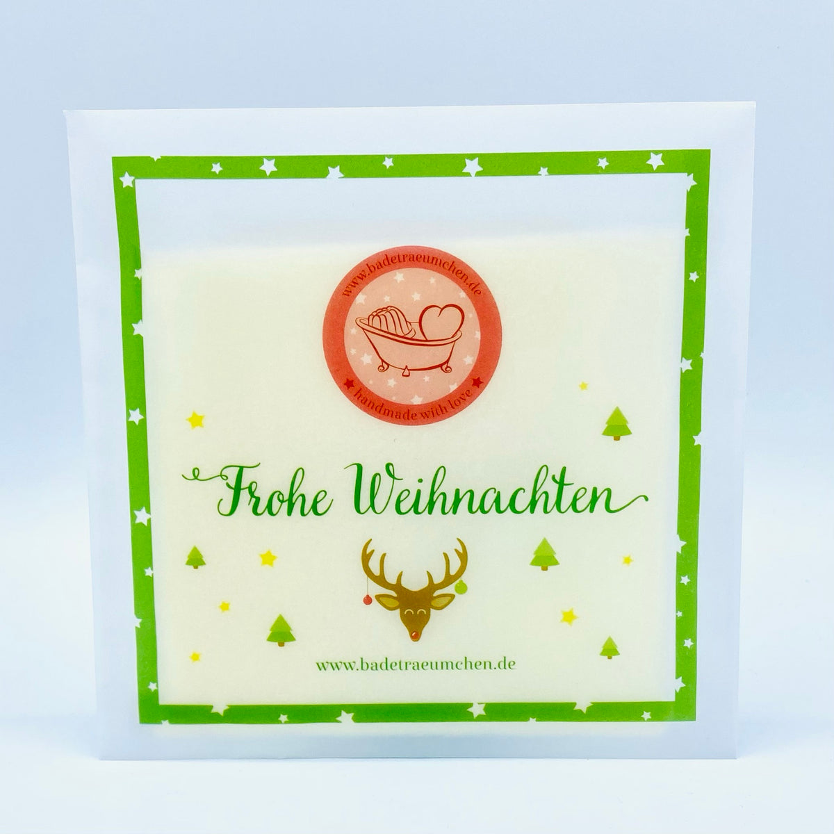 Badeträumchen Weihnachts-Badesalz im Geschenkkuvert